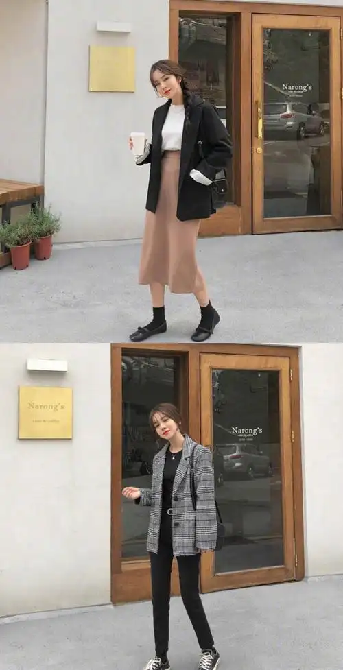 158cm小个子女生可甜可酷的秋季日常搭配