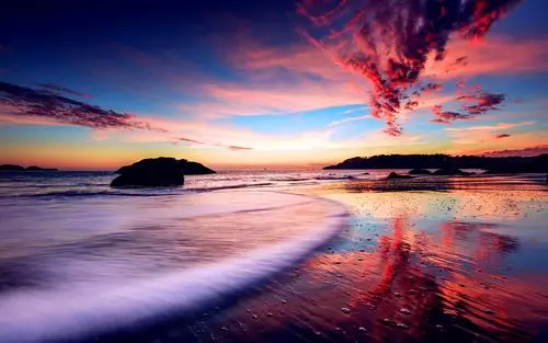 唯美清新海边美景壁纸_超美的意境海边_风景壁纸_