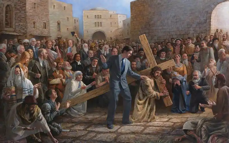 耶稣十字路上的壁纸1920x1200分辨率下载,耶稣十字路上的壁纸,高清