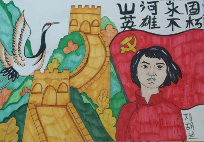 教育科学学院开展妙手绘先烈清明寄哀思人物画活动