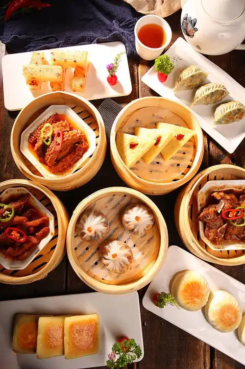 港式早茶点心甜品美食菜品摄影图片