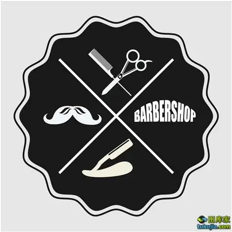 理发图标 理发店图标 发型师图标 理发店标志 剪发图标 矢量2789