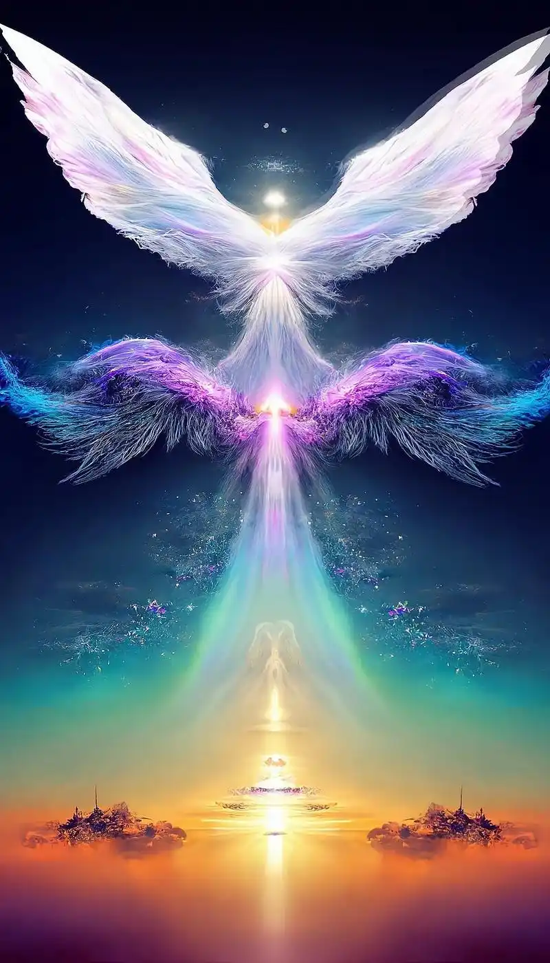 图文热点来了 #紫色系壁纸 #天使之翼 # - 抖音