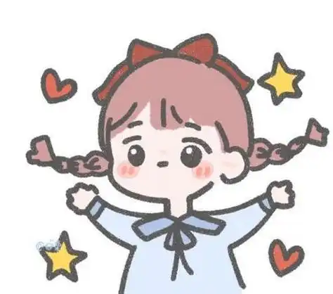 可爱小女孩简笔画女生头像 动漫二次元 软萌可爱日系