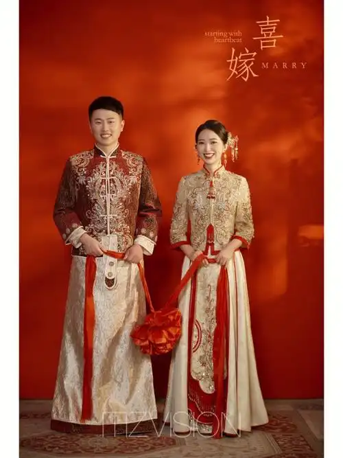 中式喜嫁婚纱照