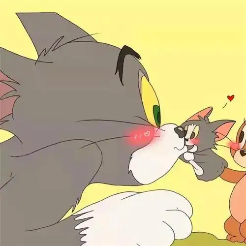 情头猫和老鼠 可爱猫和老鼠情头 情侣 双人_情侣动漫头像_头像屋
