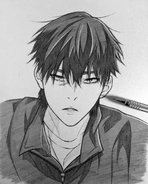 动漫人物素描手绘作品|素描|动漫人物|作品_新浪新闻