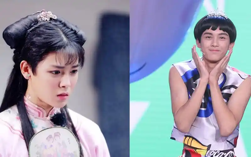 男星扮女装有多美吴磊短裙跳舞惊艳全场侯明昊女装美若天仙