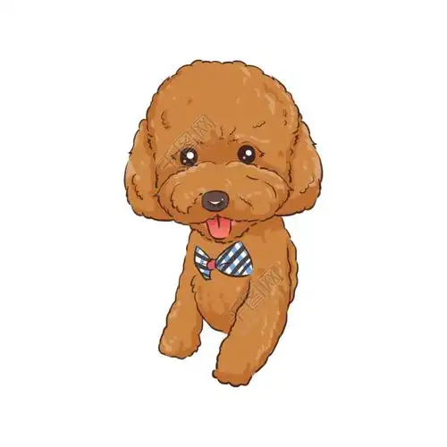 可爱萌系泰迪狗狗卡通动物psd手绘素材模板免费下载_psd格式_3000像素