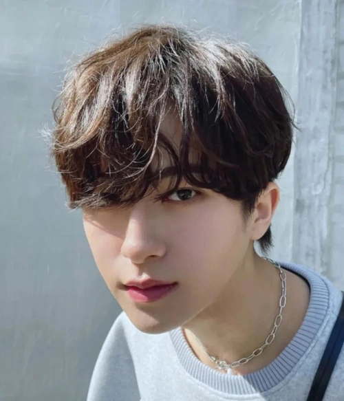 男生纹理烫短发图片时尚帅气个性十足