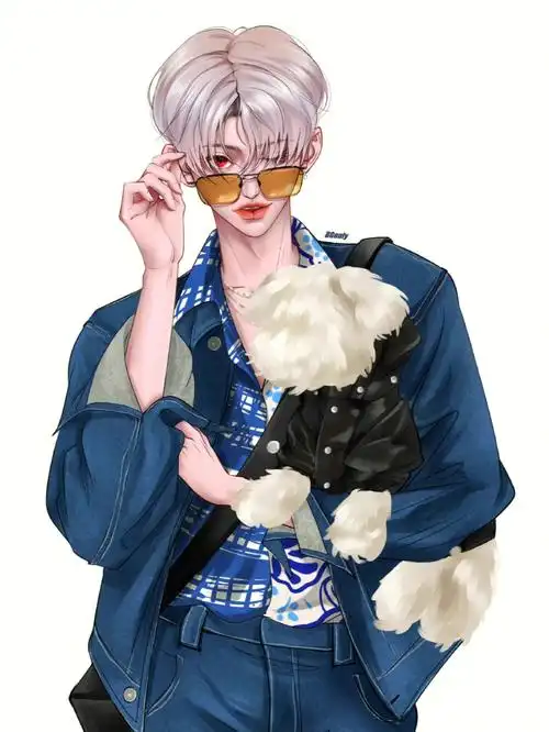 蔡徐坤漫画cr水印有