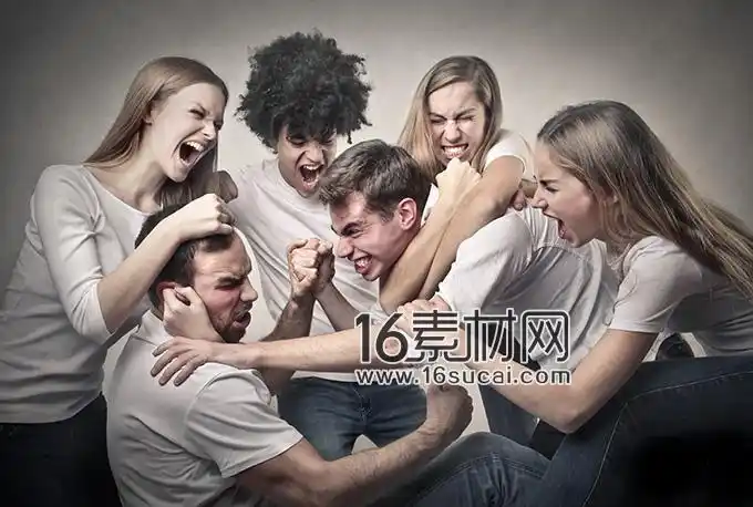 一群年轻人写真高清图片