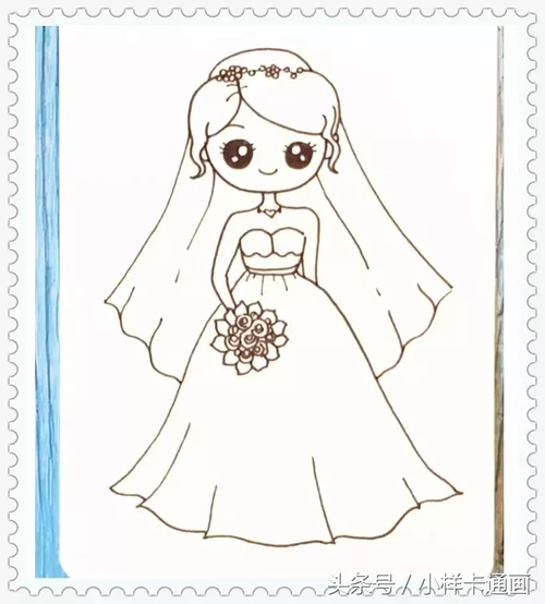 公主的画怎么画一步一步教你画公主