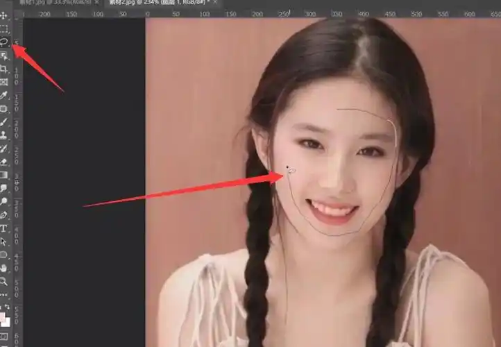 ps斗转星移合成刘亦菲的脸(1)