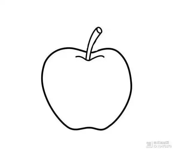 简笔画苹果简笔画 分步画法