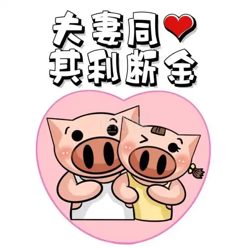 夫妻同心其利断金表情包