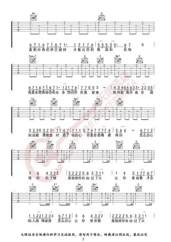 张信哲过火吉他谱