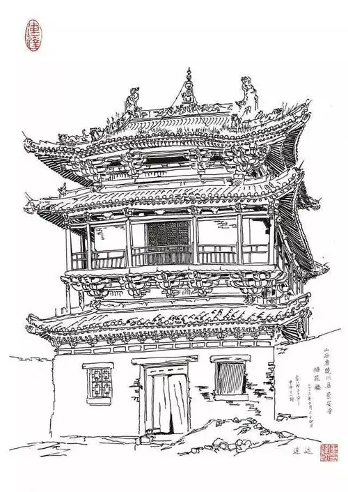 连达朝饮沧海水夜沐大漠风只为了画遍中国古建筑