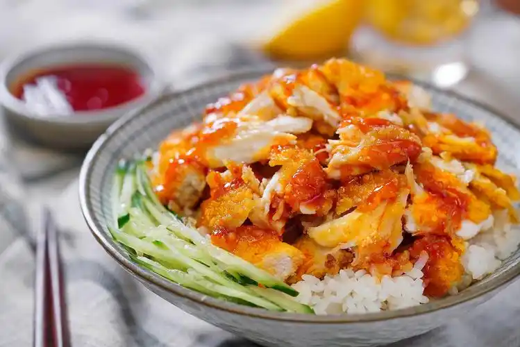 脆皮鸡饭大鸡大利今晚吃鸡