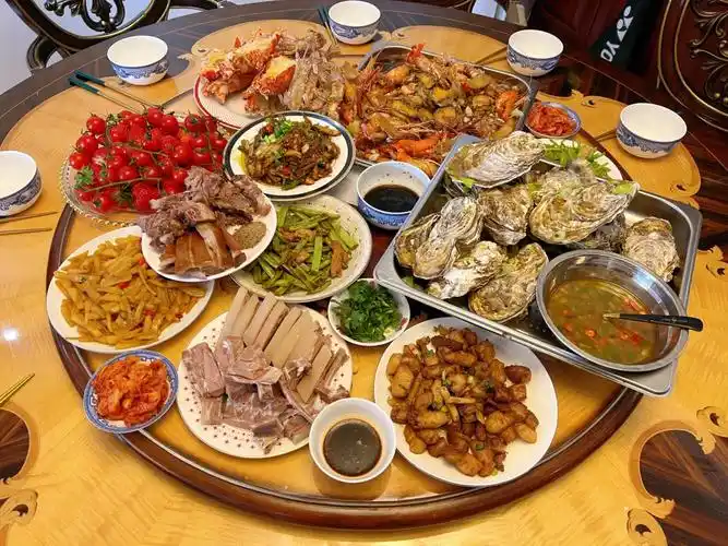 今天姐姐家的家宴海鲜02大餐美食治愈78