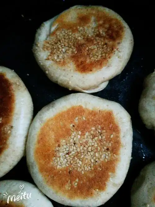 爱心电饼铛烤烧饼