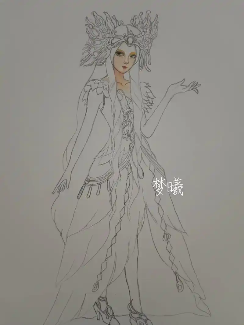 白光莹新素白#临摹手绘 #精灵梦叶罗丽 #白光莹 - 抖音