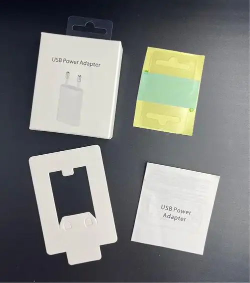 苹果5w欧规充电器包装盒 适用于iphone 5w欧规充电器中性包装盒