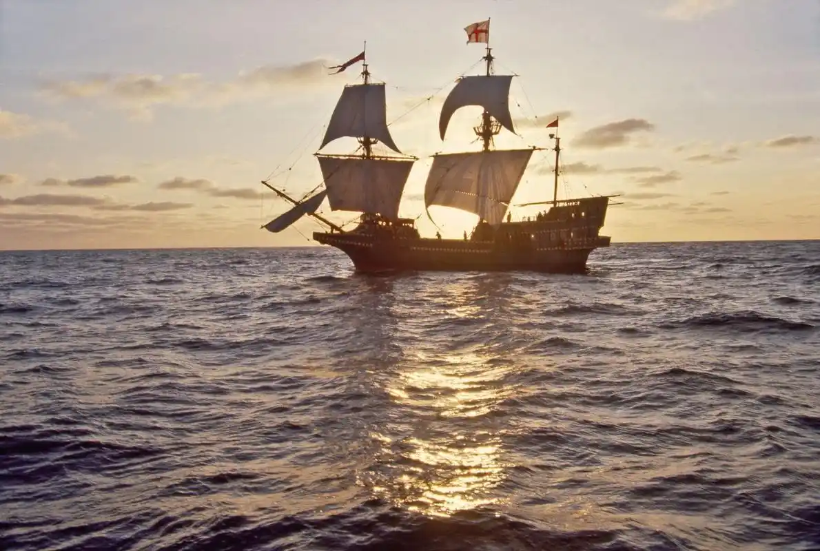 大航海时代的英国传奇探险武装船:金鹿号盖伦型三桅帆船