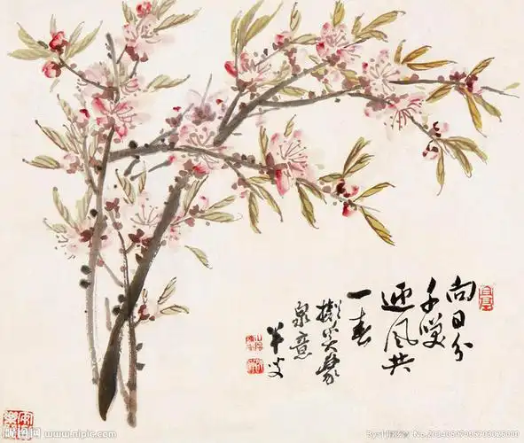 jpg颜色:rgb40共享分×关 键 词:杏花 陈半丁 国画 杏 花卉 水墨画