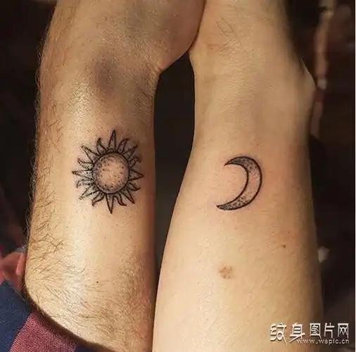 个性情侣纹身图案属于我们的柏拉图爱情