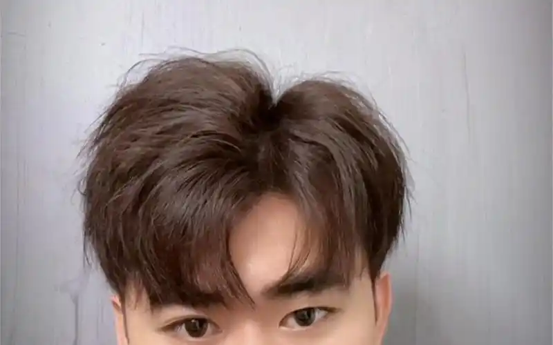 括号刘海造型,在家打理小技巧#男士造型 #男士造型教程 #刘海