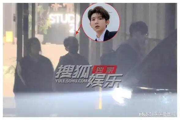 助理帮王源开车门.王源上车离开.