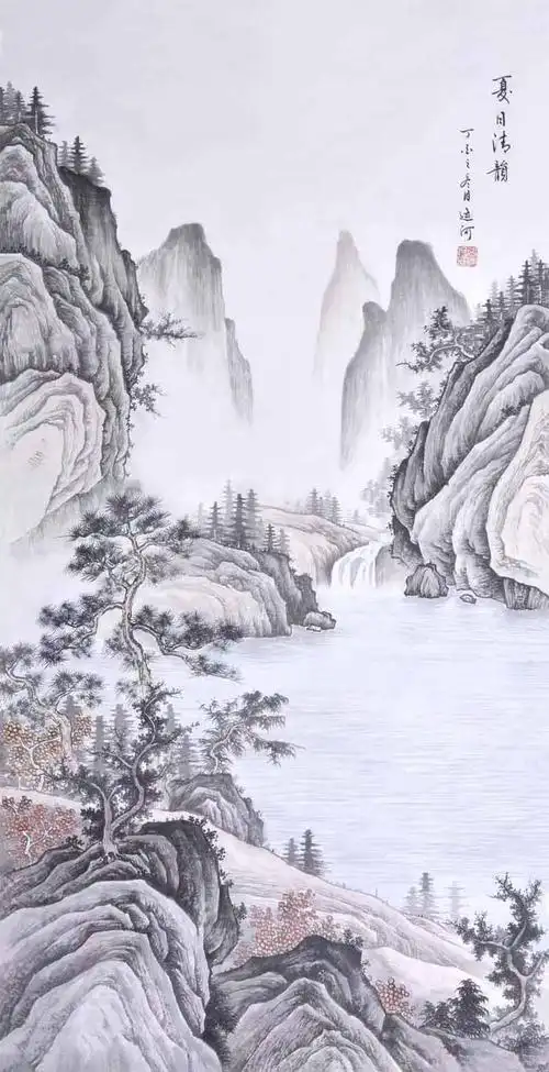 20幅国画手机壁纸打开手机看山见水