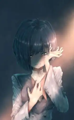 二次元插画|哭唧唧的小姐姐