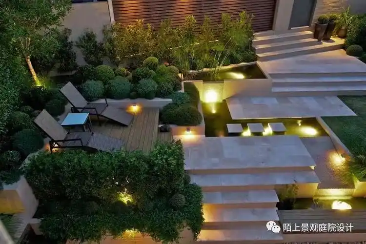 这样的庭院水景设计,有没有一款美到令你窒息_陌上景观10年专注花园