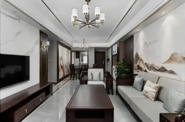 若我家装修了,学他家选择新中式风格,全屋稳重大气又耐看!