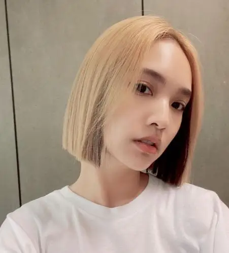 短发美女杨丞琳! 图片来源:rainie77@instagram