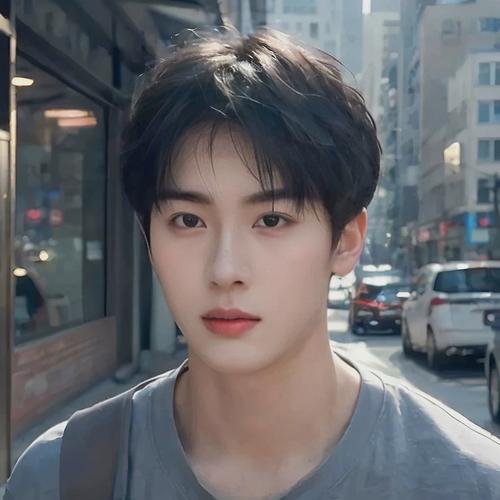 日本假发男生微分碎盖日常黑色中分短发韩版男士假发全头套仿真发