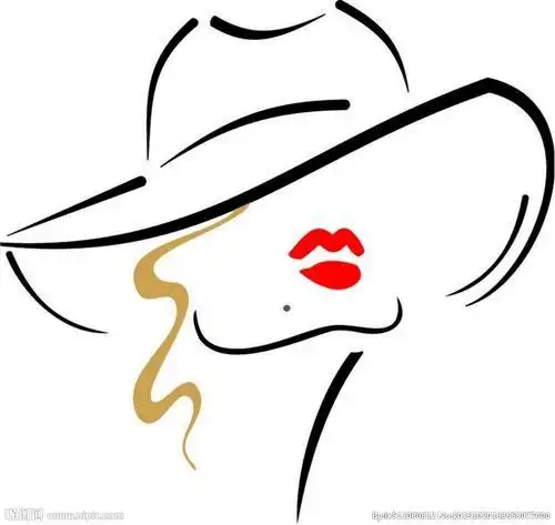 红唇简笔画卡通 第1页