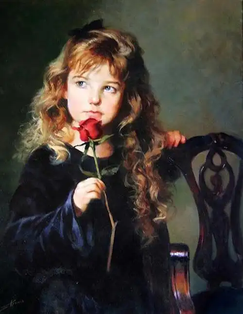 意大利著名肖像画家gianni strino人物油画欣赏