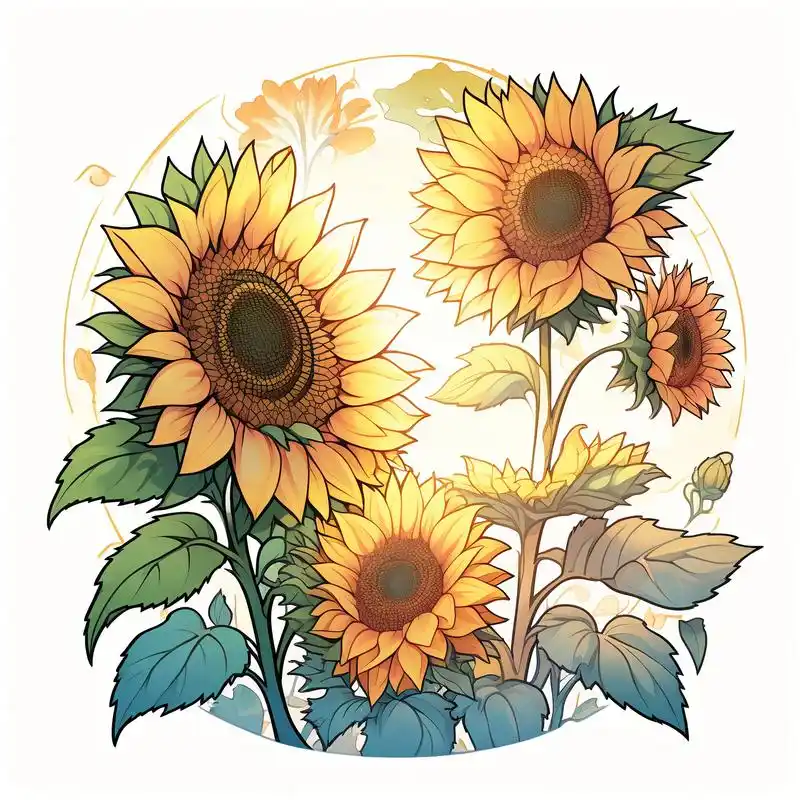 卡通向日葵头像🌻太可爱啦!