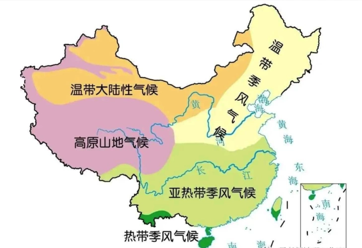 温度带≥10℃积温生长期(天)分布范围耕作制度主要农作物热带 >8000