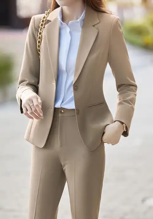 罗蒙特价捡漏ol职业西装高档新款职业套装女商务气质正装长袖两粒扣