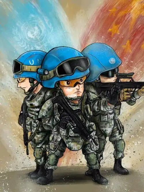 中国蓝盔在战火中托举和平希望