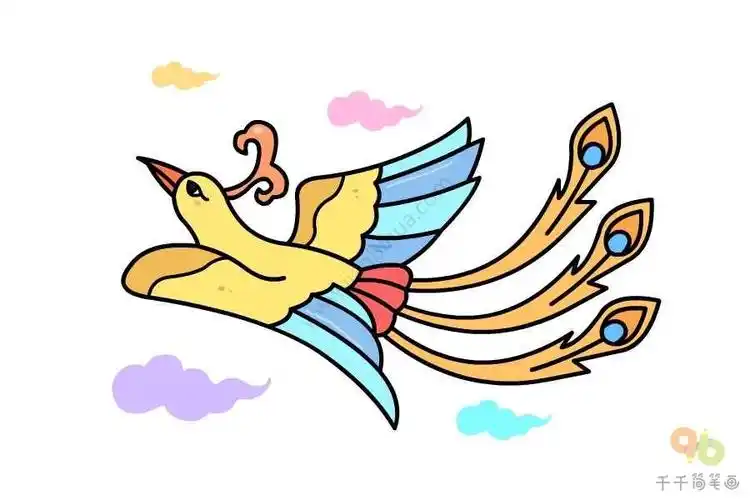笔画凤凰怎么画好看又简单孔雀简笔画凤凰简笔画教程凤凰简笔画百鸟王