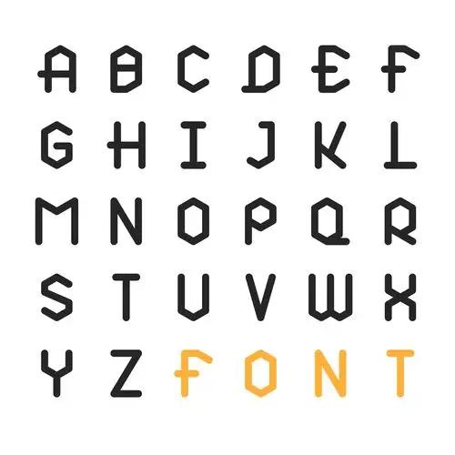 创意黑色字母艺术字矢量图设计元素素材免费下载(图片编号:5999268)-