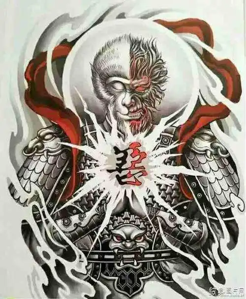 "斗战胜佛","齐天大圣"等都是它著名的称呼,将它作为善恶纹身的图案