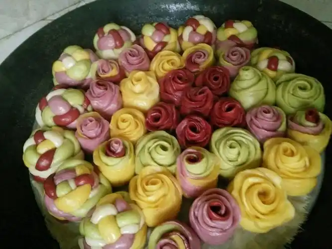 南瓜紫薯花样馒头的用料