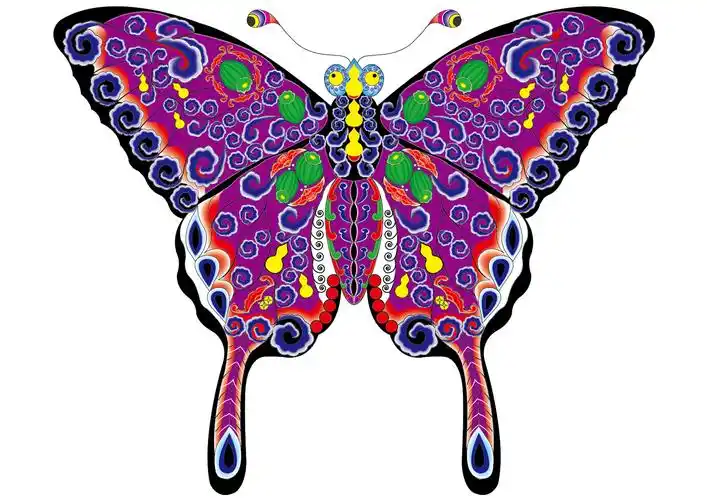 传统蝴蝶风筝|平面|图案|设计三角猫 - 原创作品 - 站酷 (zcool)