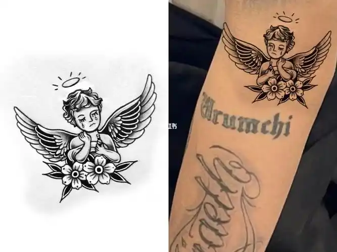 纹身设计天使